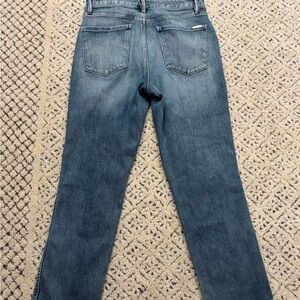 WHBM High-Rise Straight SCULPT Cropped Jeans Medium Wash - Size 10